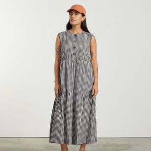 Everling gingham dress - The Tiered Midi Dress. New, never worn.